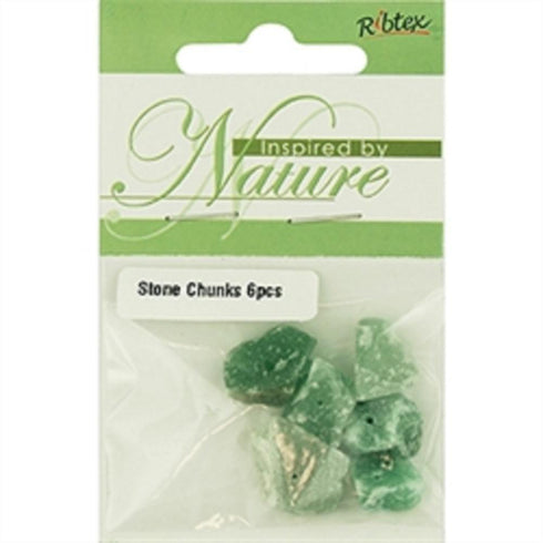 AussieSuperStore Jewellery Making Supplies Green Jade Stone Chunk Beads (in 2 colours) Stone Chunk Beads (in 2 colours) | Jewellery Making Beads | Jewellery Making Supplies 9323823205676 PST1901
